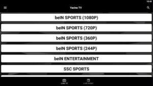 تحميل تطبيق ياسين تي في الأسود Yacine TV BLACK للأندرويد 2024 بدون اعلانات 2
